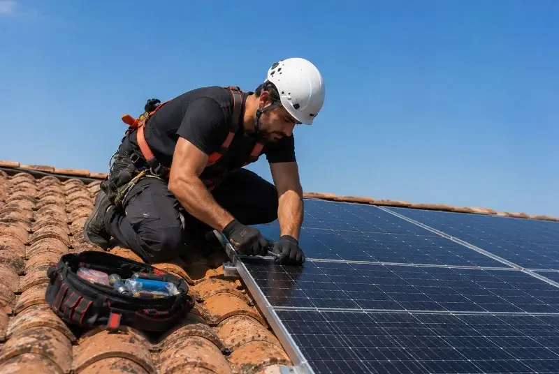 Maintenance et monitoring de panneaux solaires à Rocheservière